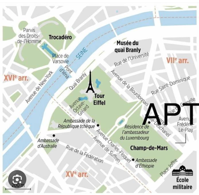 Charming Eiffel Tower Appartement Paris